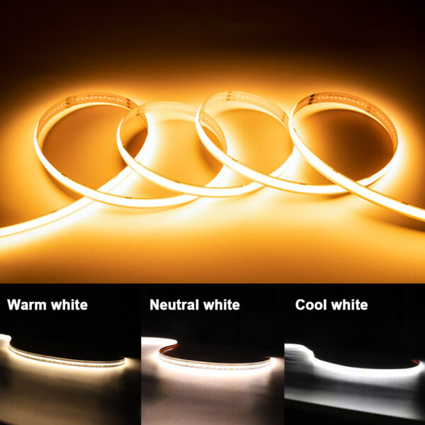 Flexible Tunnable CCT COB LED Strip Light