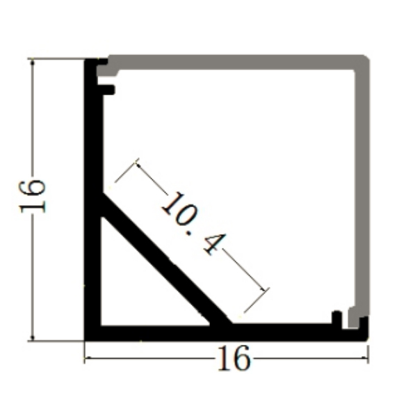 16x16 Best LED 45 Degree Aluminum Profile