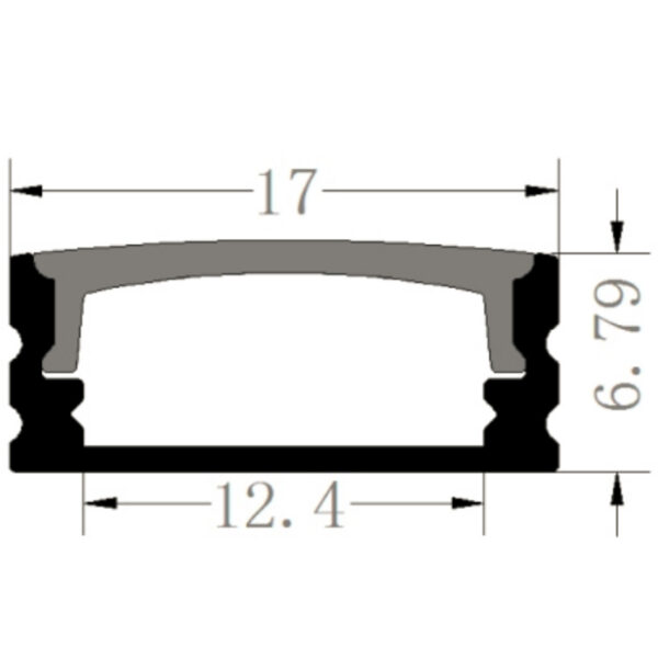 17x6 Aluminum Channels for LED Strip Lights