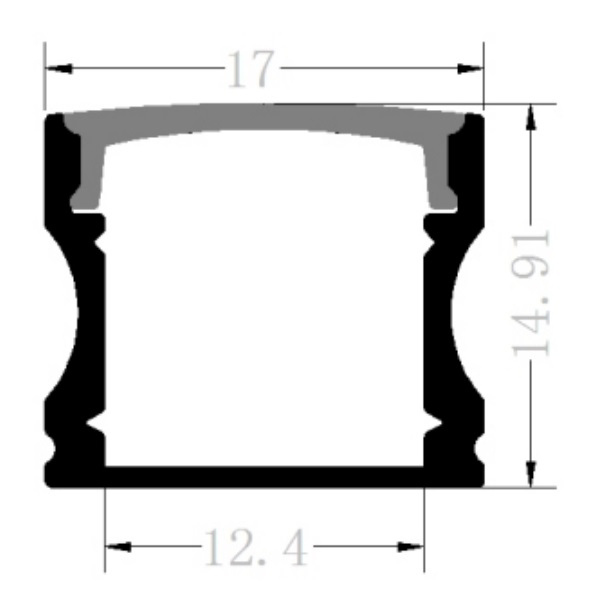 17x14 Best Aluminium Channel for LED Strip Lighting