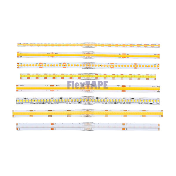 Dotless Direct Tape Connectors for COB LED Strip Lights