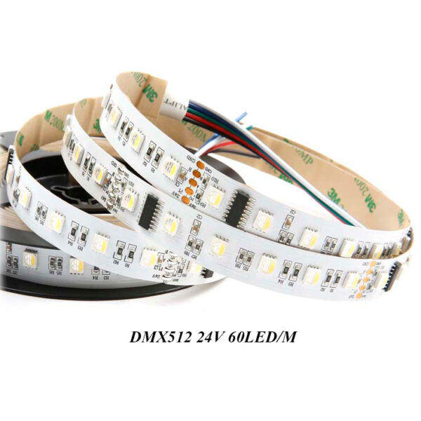 24V Addressable 60 RGBW LED DMX Rope Light